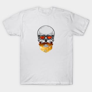 Bearded Space Skull T-Shirt